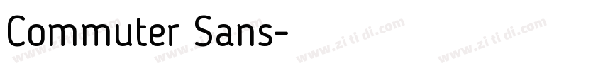 Commuter Sans字体转换